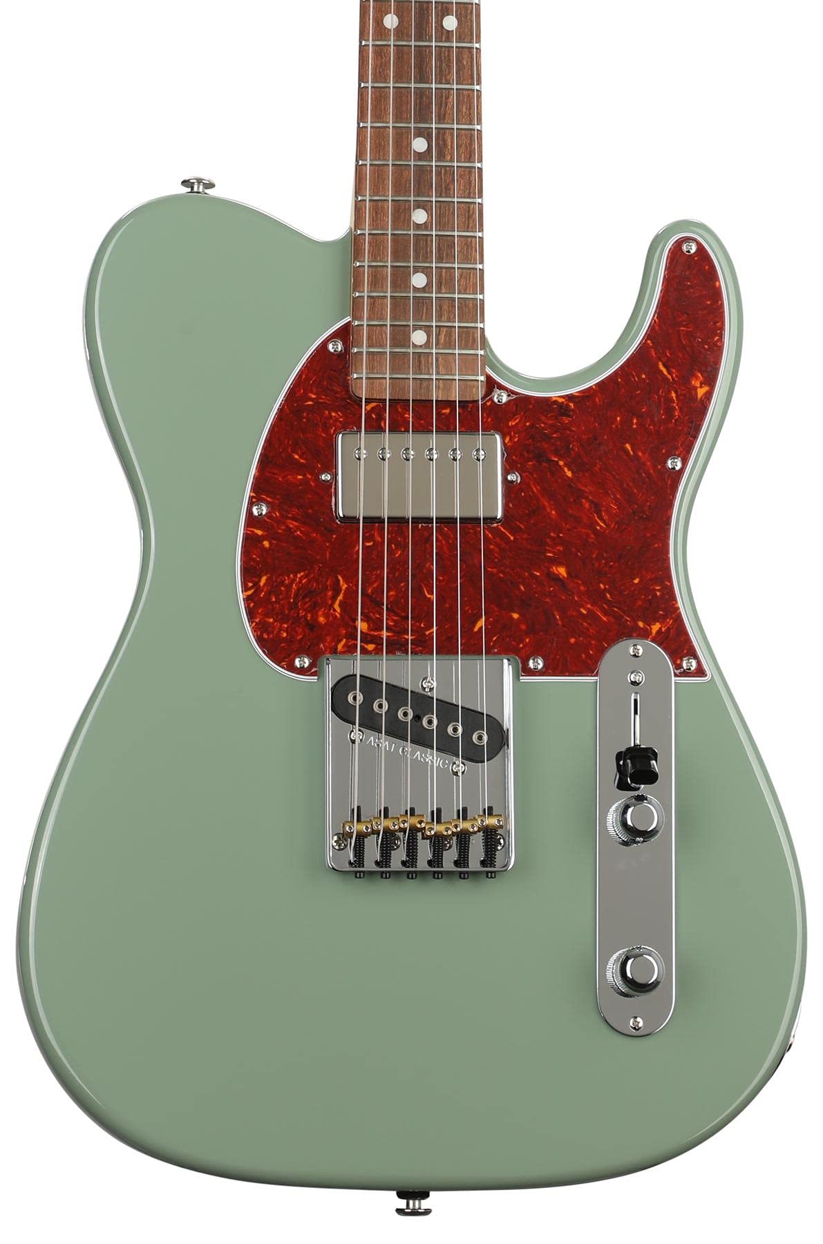 G&L Fullerton Deluxe ASAT Classic Bluesboy Electric Guitar with Rosewood Fingerboard - Macha Green