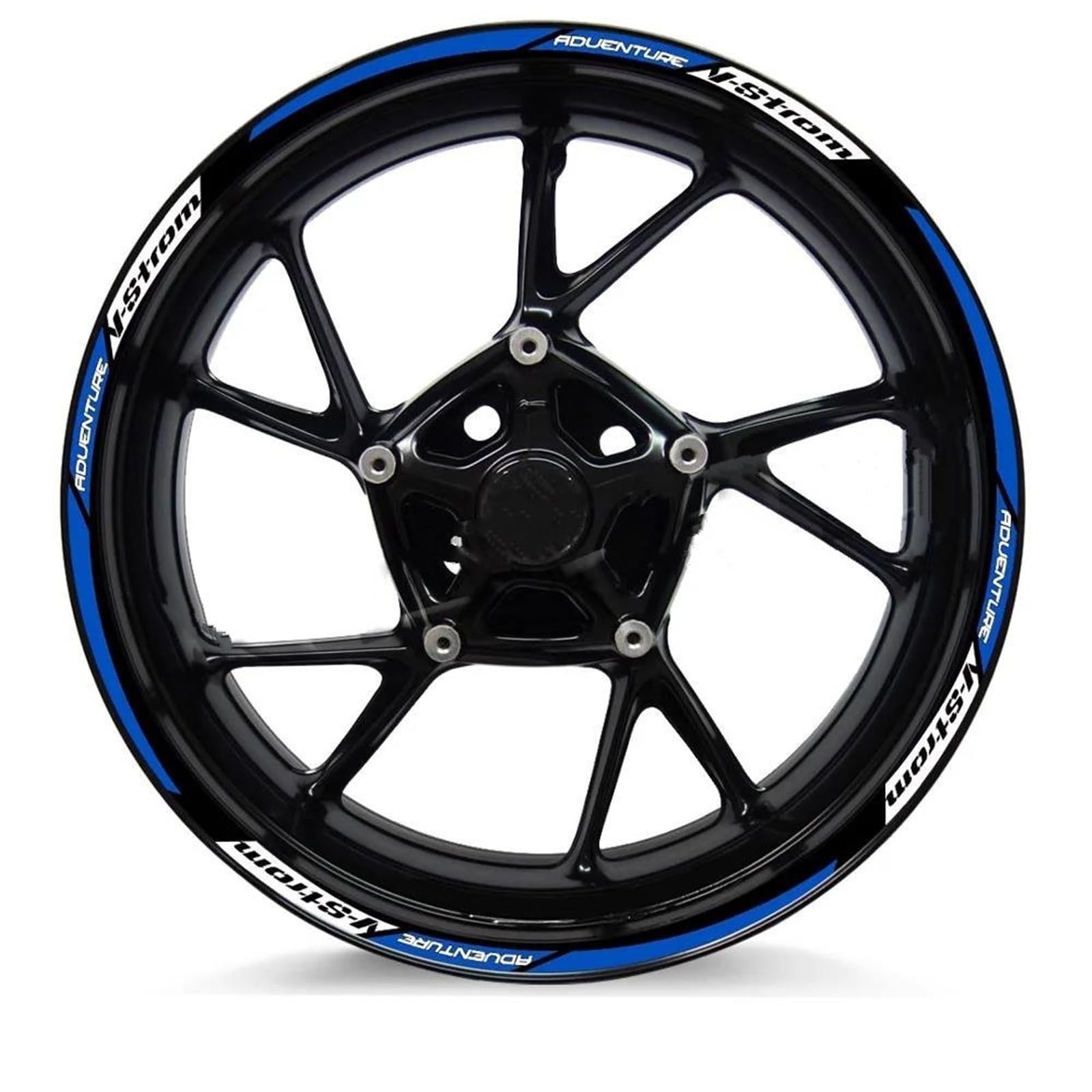Reflective Motorcycle Wheel Sticker Motocross Rim Decals Accessories for V-Strom 250 SX Vstrom 1000 1050 XT DL 650 Decorative(Color2)