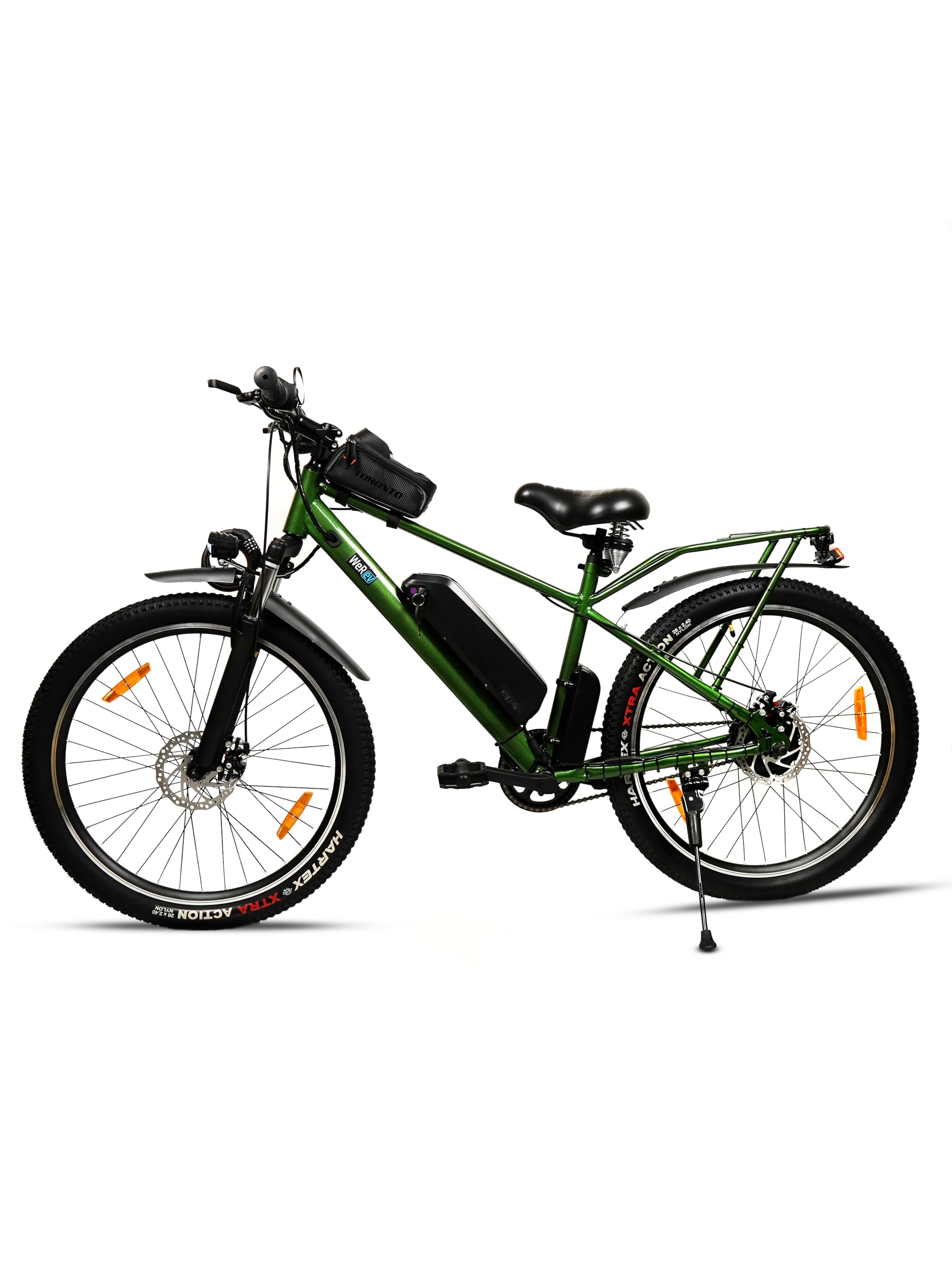 WeRev Earth Ride The Revolution, Elevate Your Journey with E Cycle, 18" Steel Frame & 7.8Ah Li Ion Battery, 250W Moter with 50~60kms Range (Green)-image-45