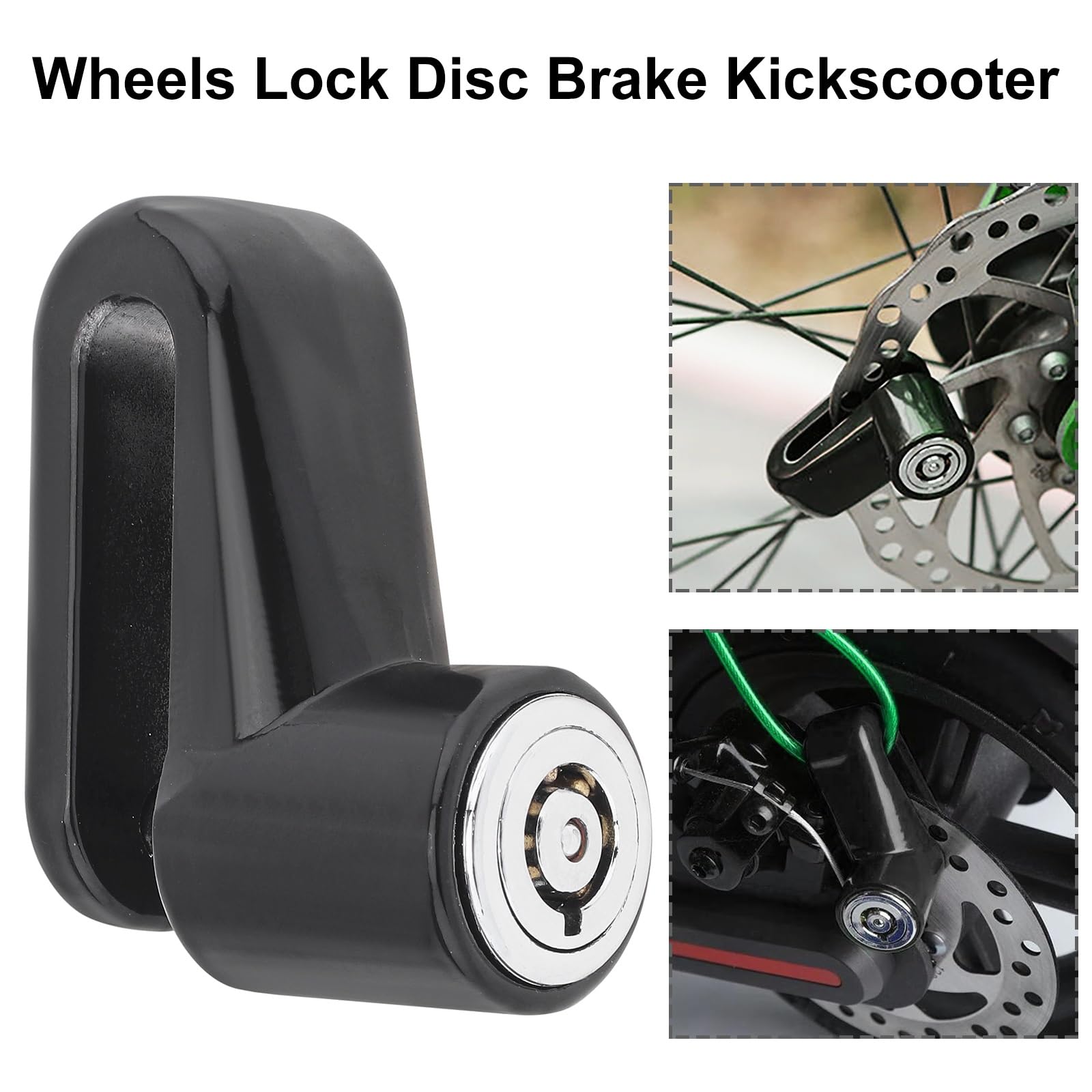 Anti Theft Motocykl Zacisk Koła Blokada hamulca tarczowego motocykla z zabezpieczeniem przed kradzieżą do kabla przypominającego o skuterze 2 klucze Siedzisko Zabezpieczenie koła