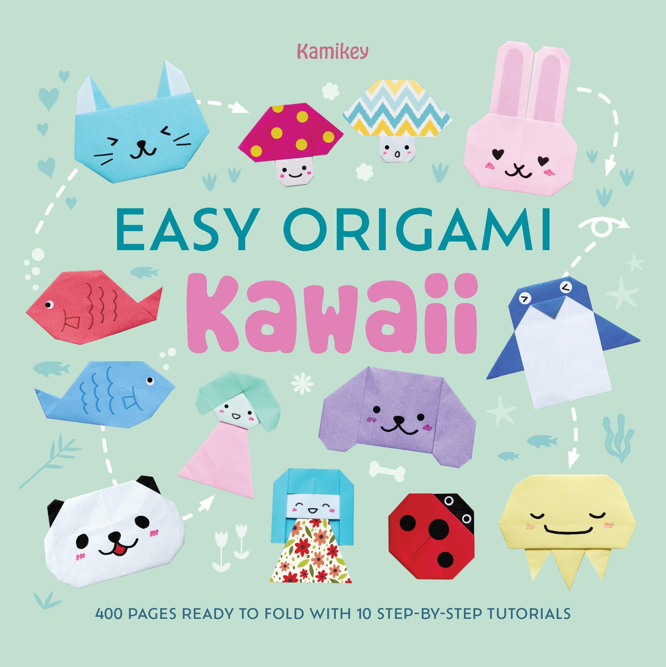 Kamikey - Easy Origami Kawaii - Instructional Book - 10 Tutorials