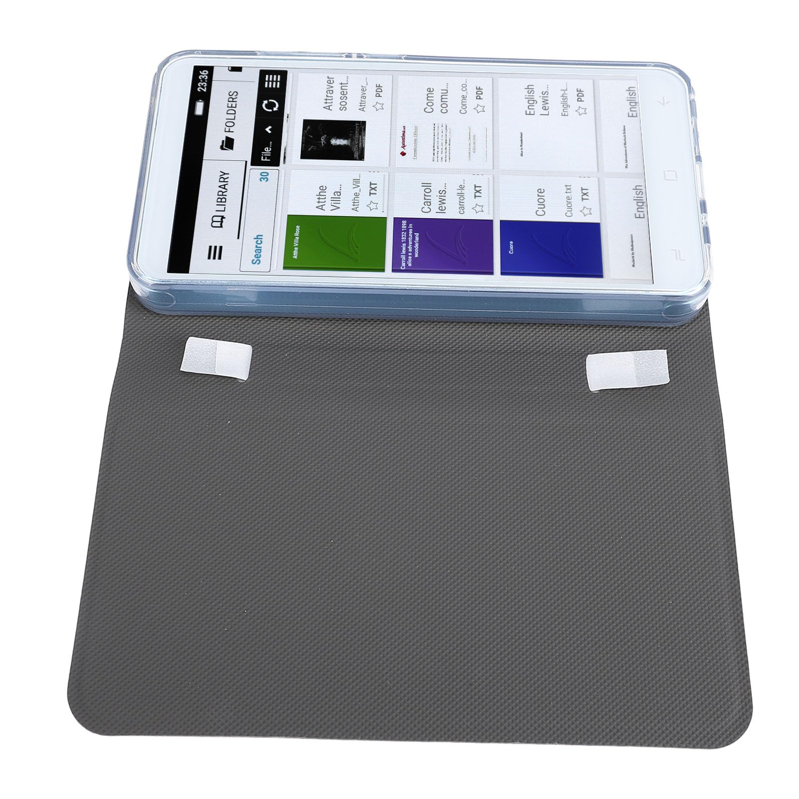 Lecteur de Livres électroniques, Lecteur de Livre Numérique Portable WiFi avec écran Tactile LCD de 5 Pouces, étui, Conception Légère, pour Les Voyages Scolaires