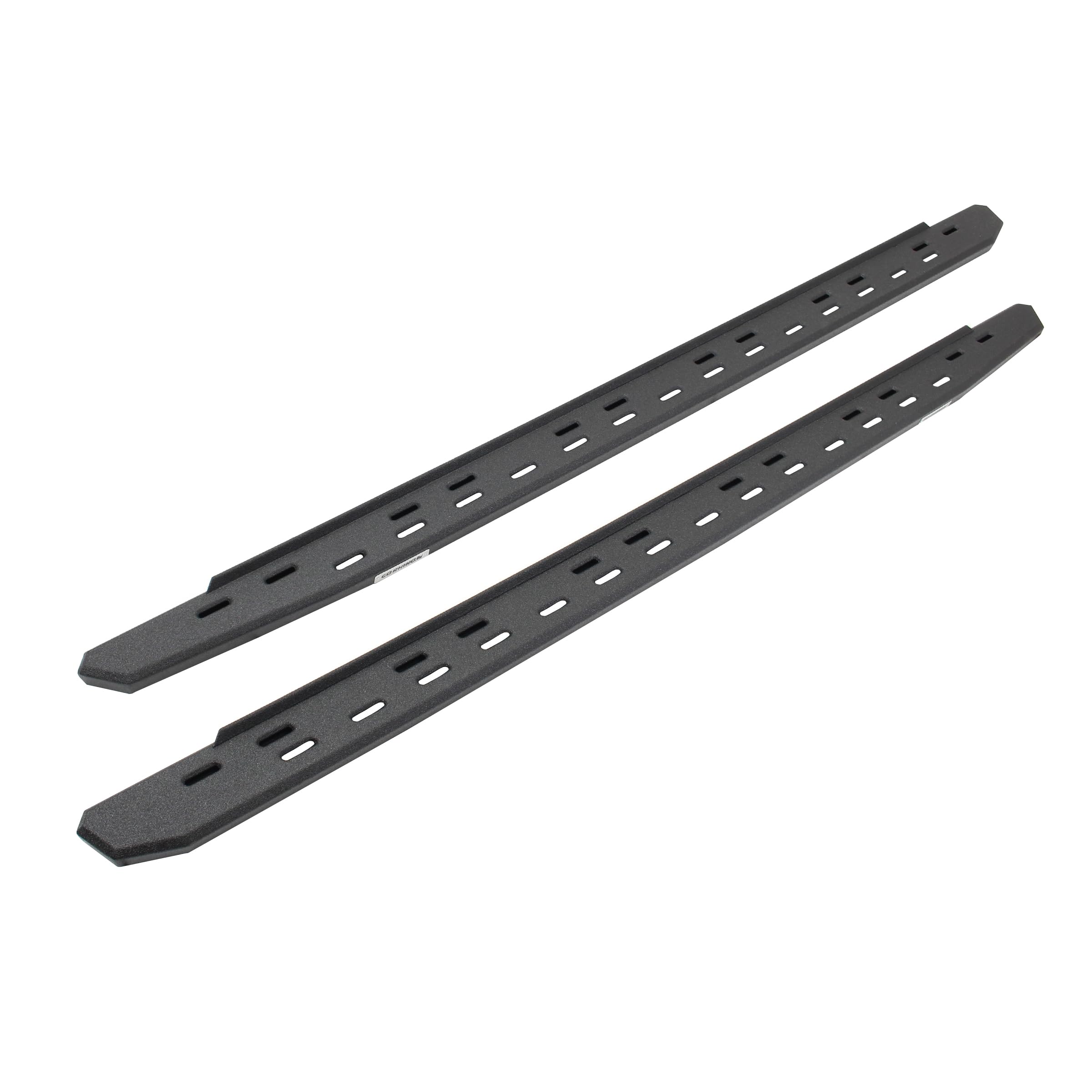 go rhino rb30 slim line running boards | 87", galvanized steel, protective bedliner coating | 69600087st