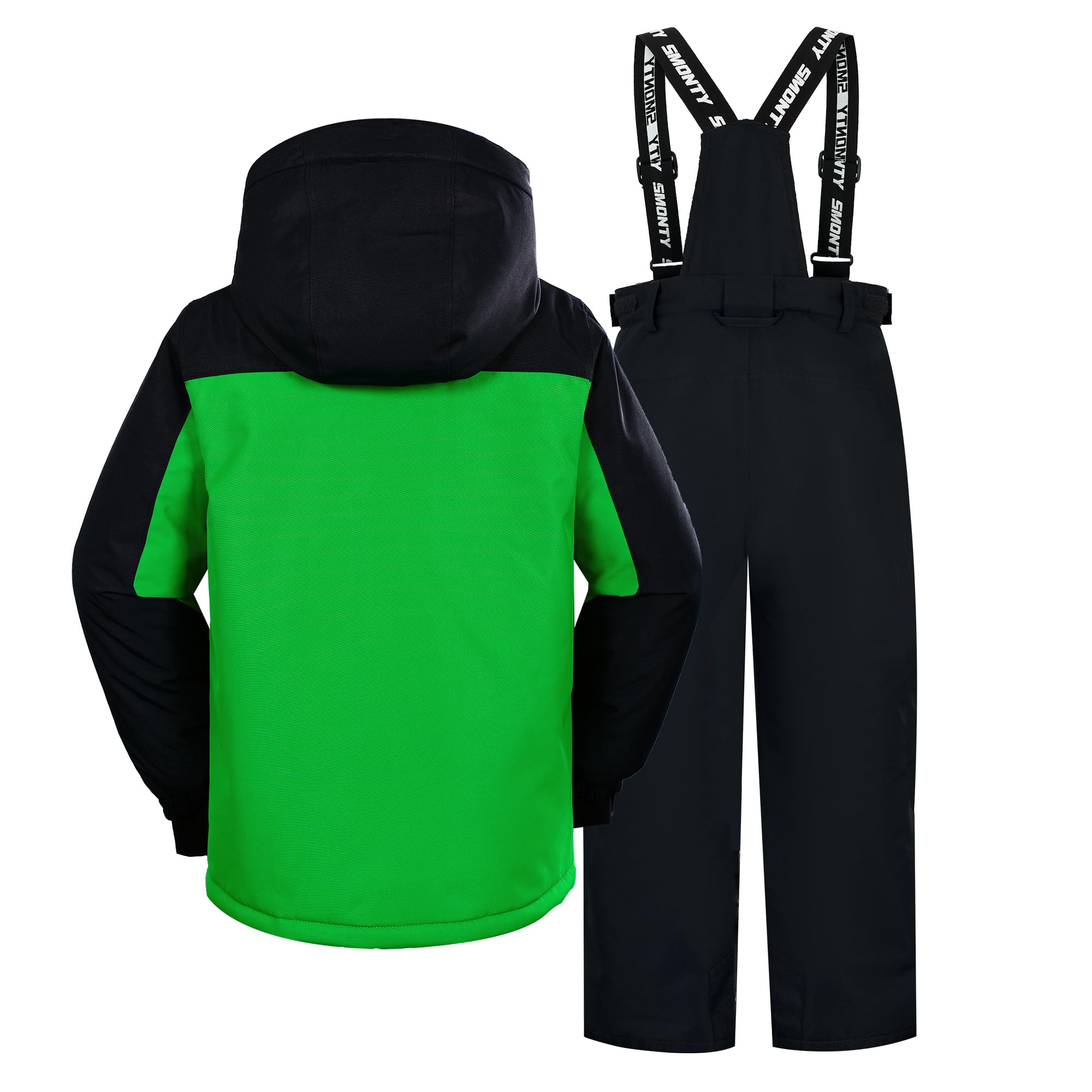 SMONTY SNOWER - Tuta da sci per ragazzi, con cappuccio rimovibile, extra caldo, invernale