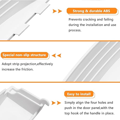 Miniatura 2 de Blutoget Actualización WE01X30378 WE1M1068 - Manija de puerta de secadora de repuesto para GE GUD27ESSMWW GUD27ESSM1WW Ken-More - Manija de puerta