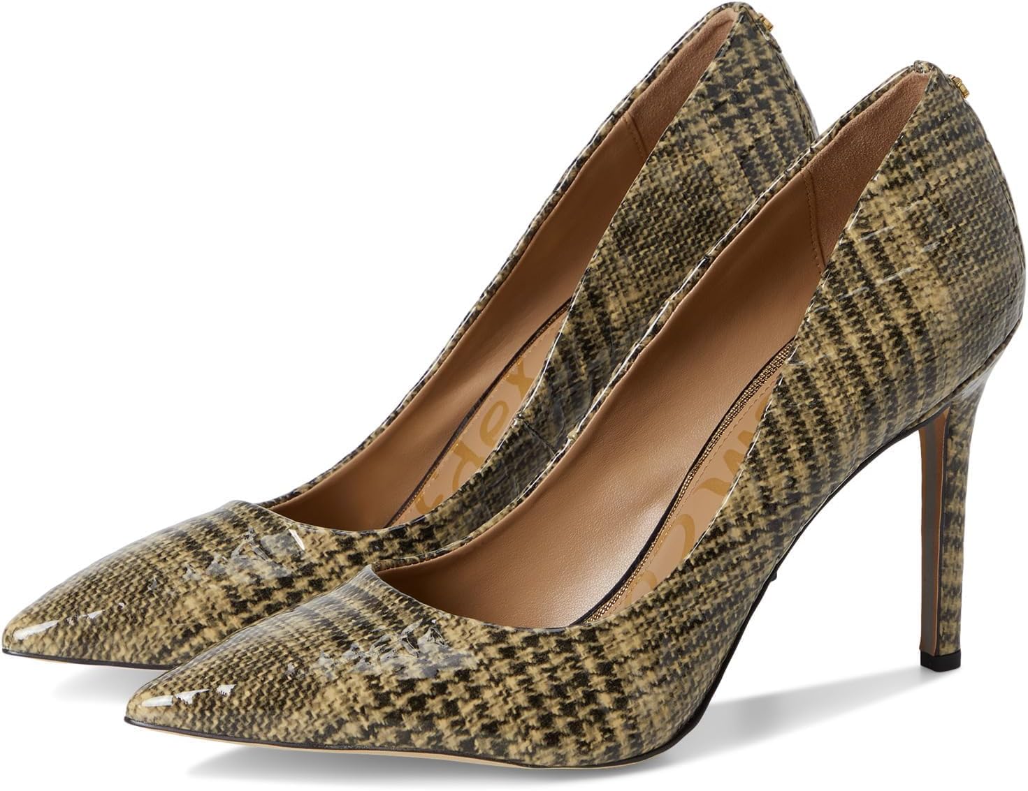 Sam Edelman Women's Hazel Pump - Khaki Plaid Multi