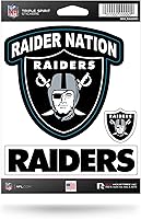 Vista 5 de Rico Industries NFL Football Triple Spirit Stickers Hoja de calcomanías triples