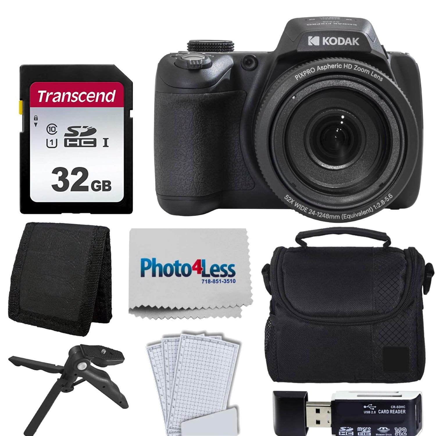Amazon.com : Kodak PIXPRO AZ528 Digital Camera (Black) Bundle with