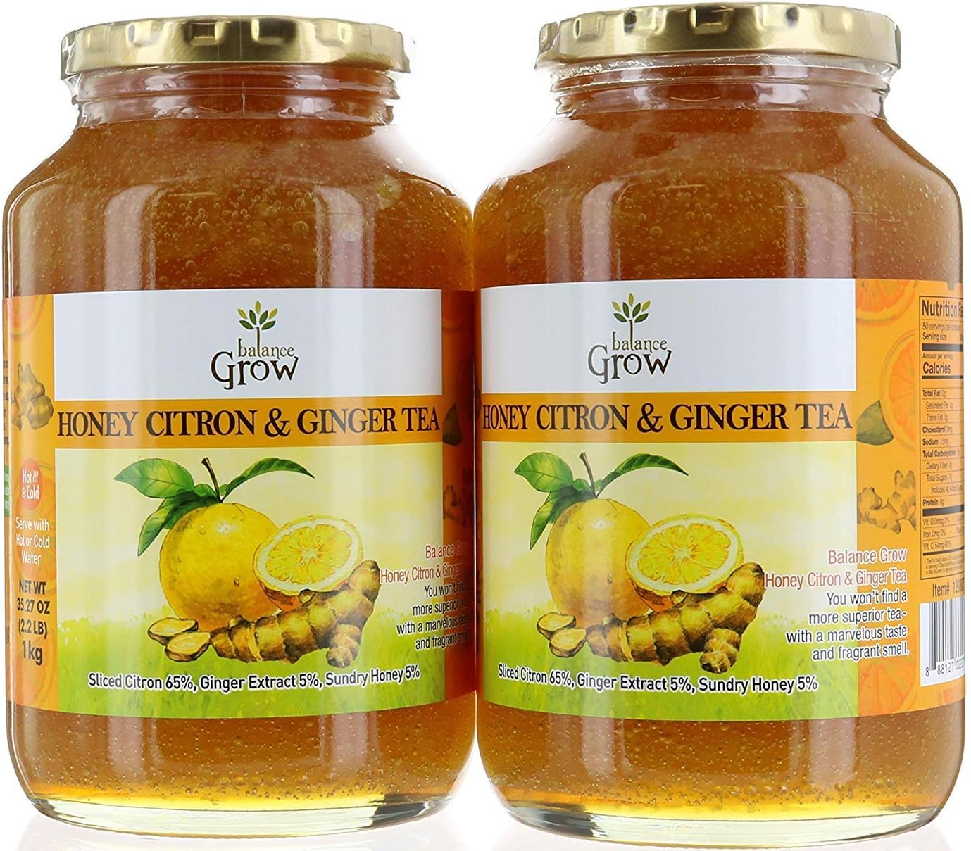 HONEY CITRON & GINGER TEA 2.2 LB - PACK OF 4
