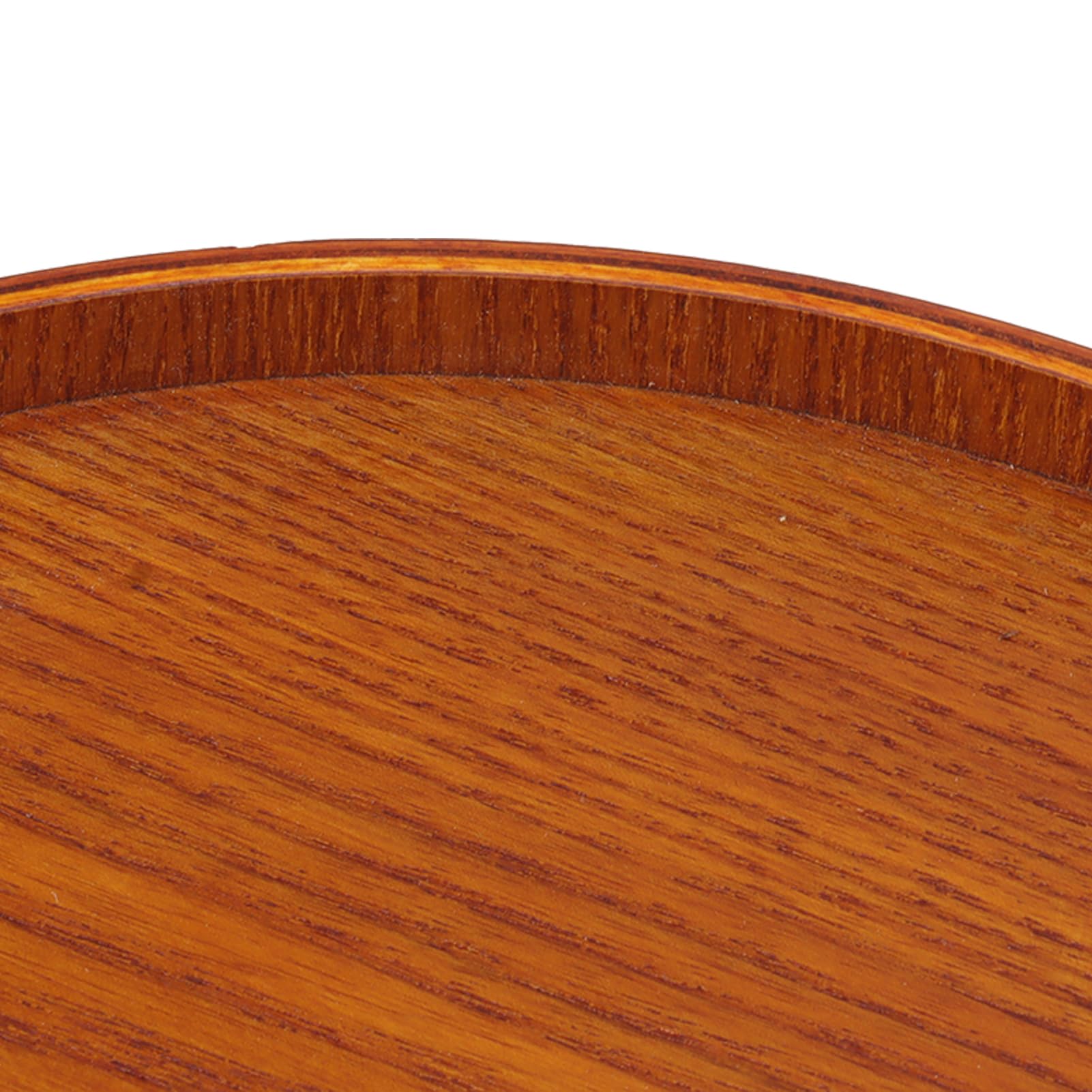 Bandeja de Madera, Plato para Servir de Madera, Plato de Frutas con Bordes elevados para un Mejor Agarre, Bandeja de Madera de diseño Retro para el hogar, restaurantes y cafeterías.