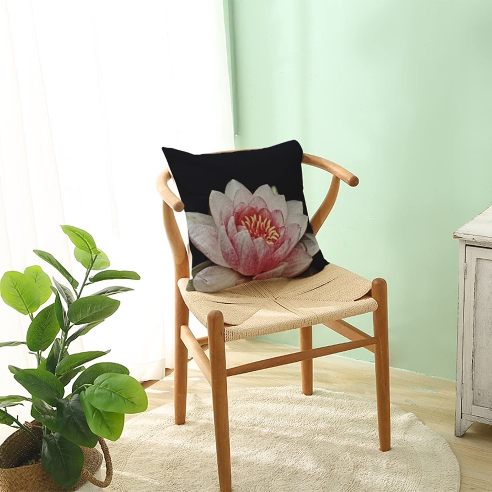 7 fundas de cojín decorativas de 50 x 50 cm, fundas de cojín de lino para sala de estar, sofá