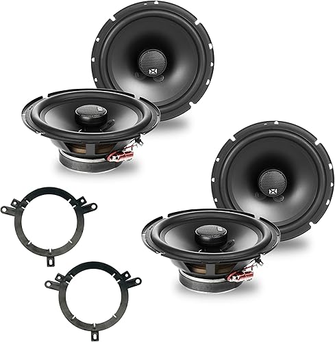 NVX Paquete de reemplazo de altavoces de fábrica para Dodge Durango 2002-2003