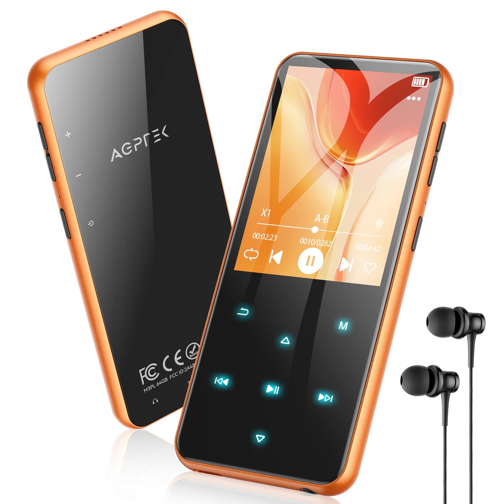 64Go MP3 Bluetooth et Etui Rigide en Matériel EVA