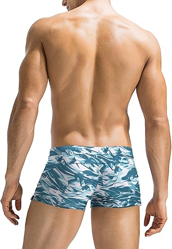 Miniatura 3 de Coofandy - Traje de baño para hombre con bolsillo con cierre de cremallera