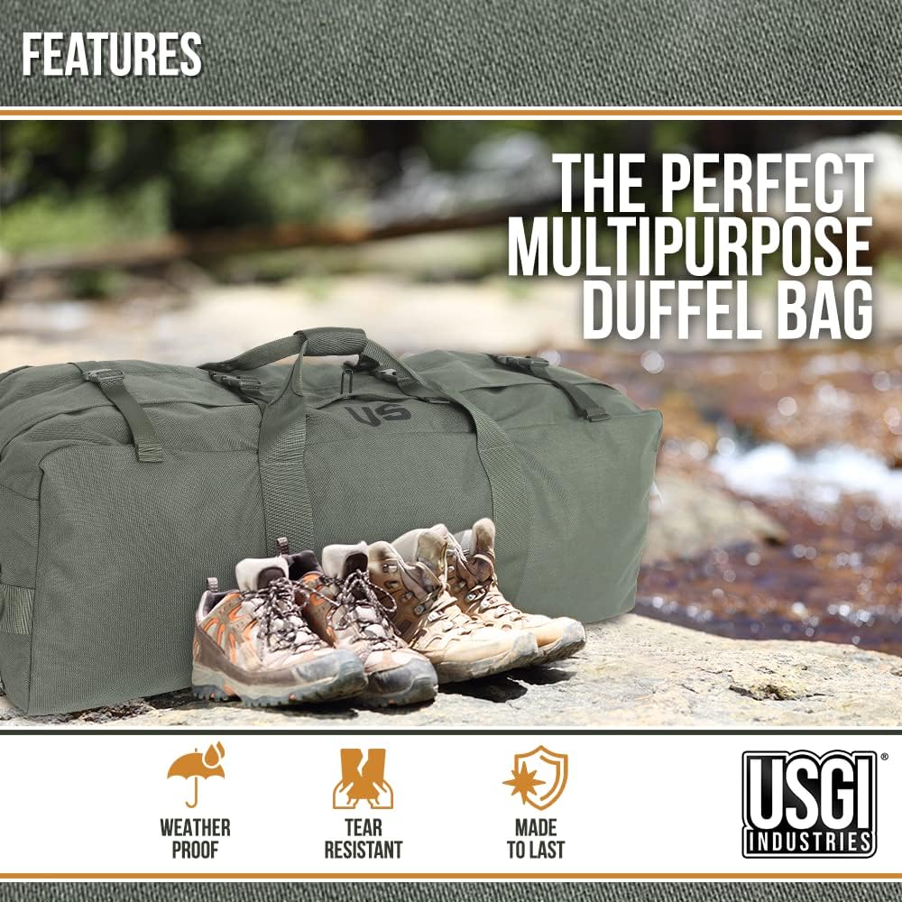 Tactical Military Deployment Sport Luggage Duffel Bag | Perfect for Camping, Hiking, Traveling, Stealth, Survival