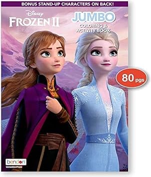 Bendon Frozen 2 كتاب التلوين تلوين الحرف الفنية ديزني ، مجموعة هدايا الرسم ، ورق مثقب - مسرحية تعليمية صحية ، للأطفال الصغار الأولاد الصغار
