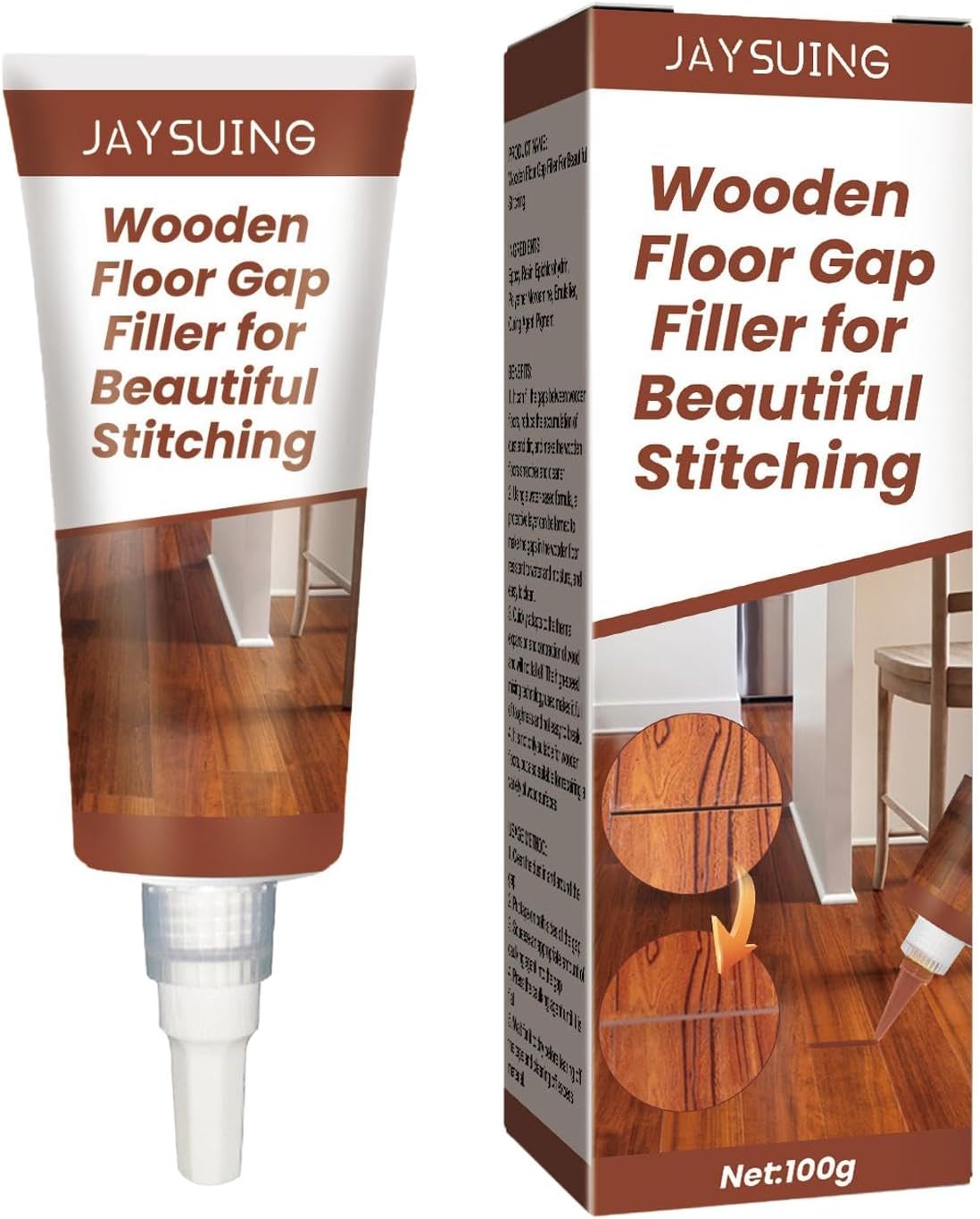 2xWood Scratch Repair Kit Wood Furniture Repair Kit for Hole Wooden Door Desks Oak