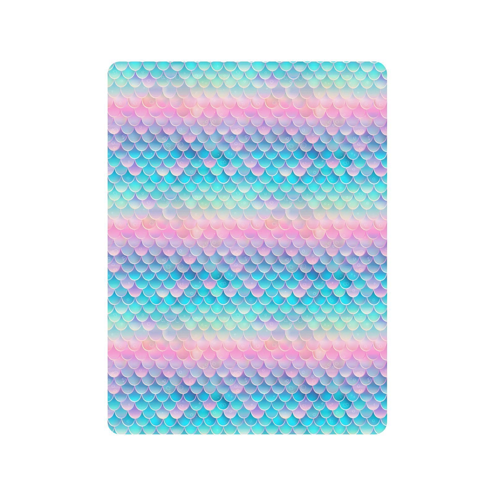 Fischschuppen-Spannbetttuch für Babybett, für Jungen und Mädchen, weich, Standard-Matratze, Spannbetttuch 71,1 x 132,1 cm