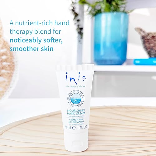 Miniatura 3 de Inis the Energy of the Sea Crema nutritiva para manos, tamaño de viaje, 1 onza líquida