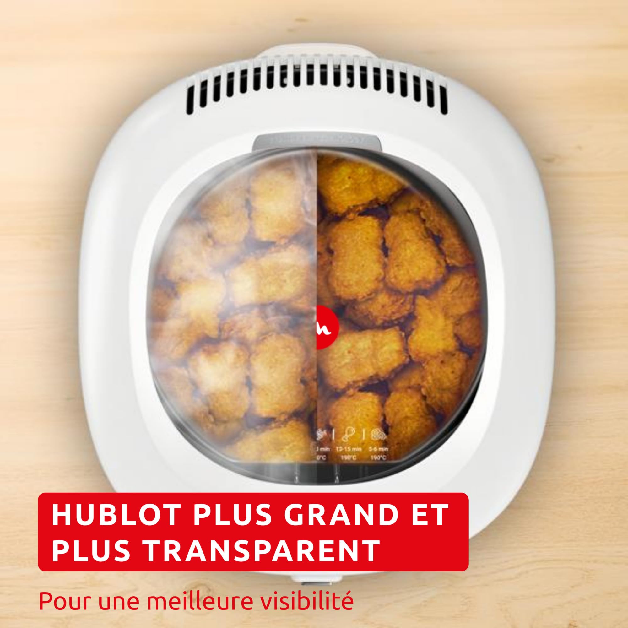 Moulinex Filtra Vision, Friteuse, Grande fenêtre pour garder un oeil sur la cuisson, Capacité familiale, Nettoyage facile, AF2541E0, Extérieur en Plastique Blanc