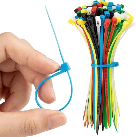 6" Reusable Nylon Zip Ties for Cable Management 600 Pack...