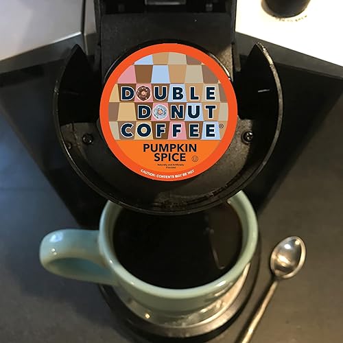 Miniatura 224 de Double Donut Coffee Paquete variado – Cápsulas de café reciclables con sabor a una sola porción, 24 unidades para cafeteras Keurig K-Cup