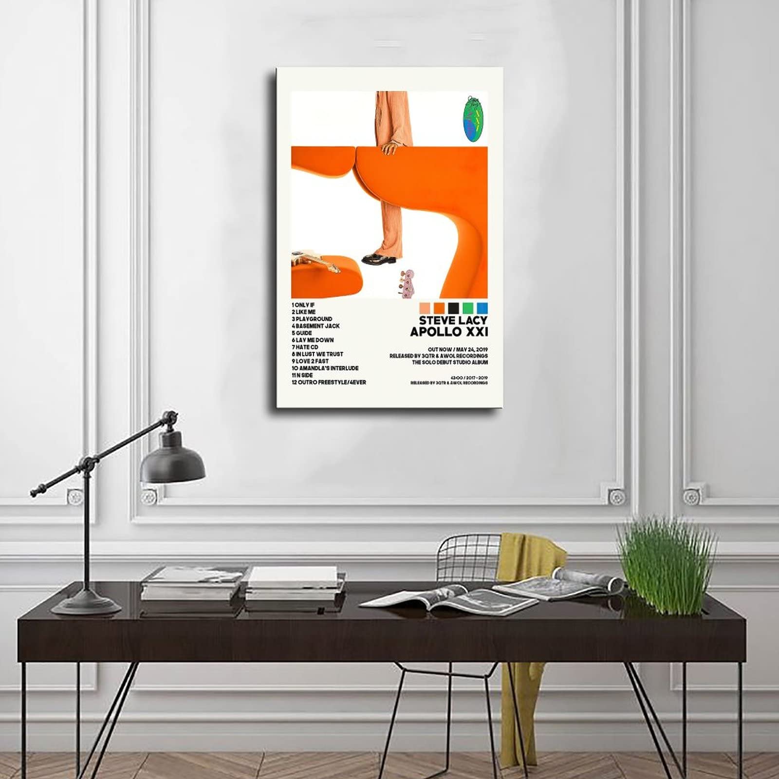 Steve Lacy Poster Apollo XXI Music Album Cover Posters Canvas Poster Wall  Art Decor Print Picture Paintings for Living Room Bedroom Decoration