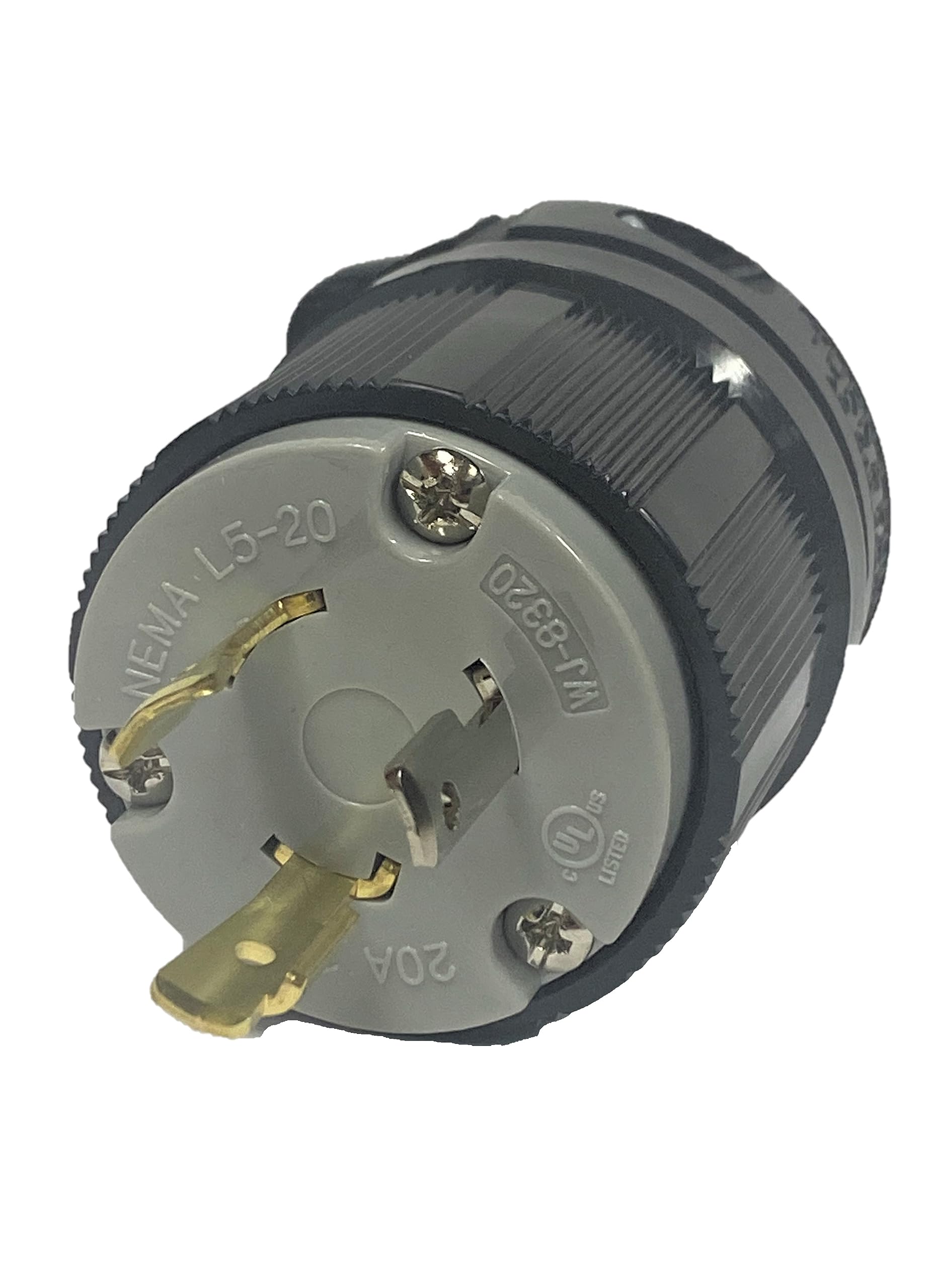 Twist-Lock NEMA L5-20P Replacement Plug Easy Assembly - Durable