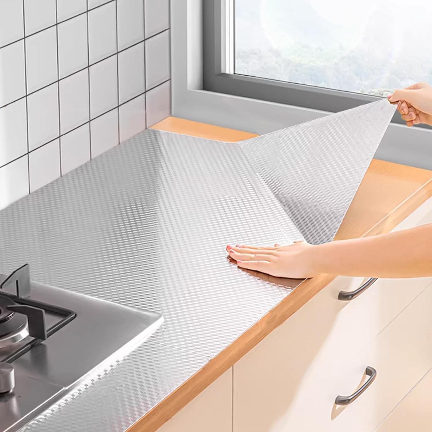 Waterproof Contact Paper for Cabinets, 15.7X118 Inches