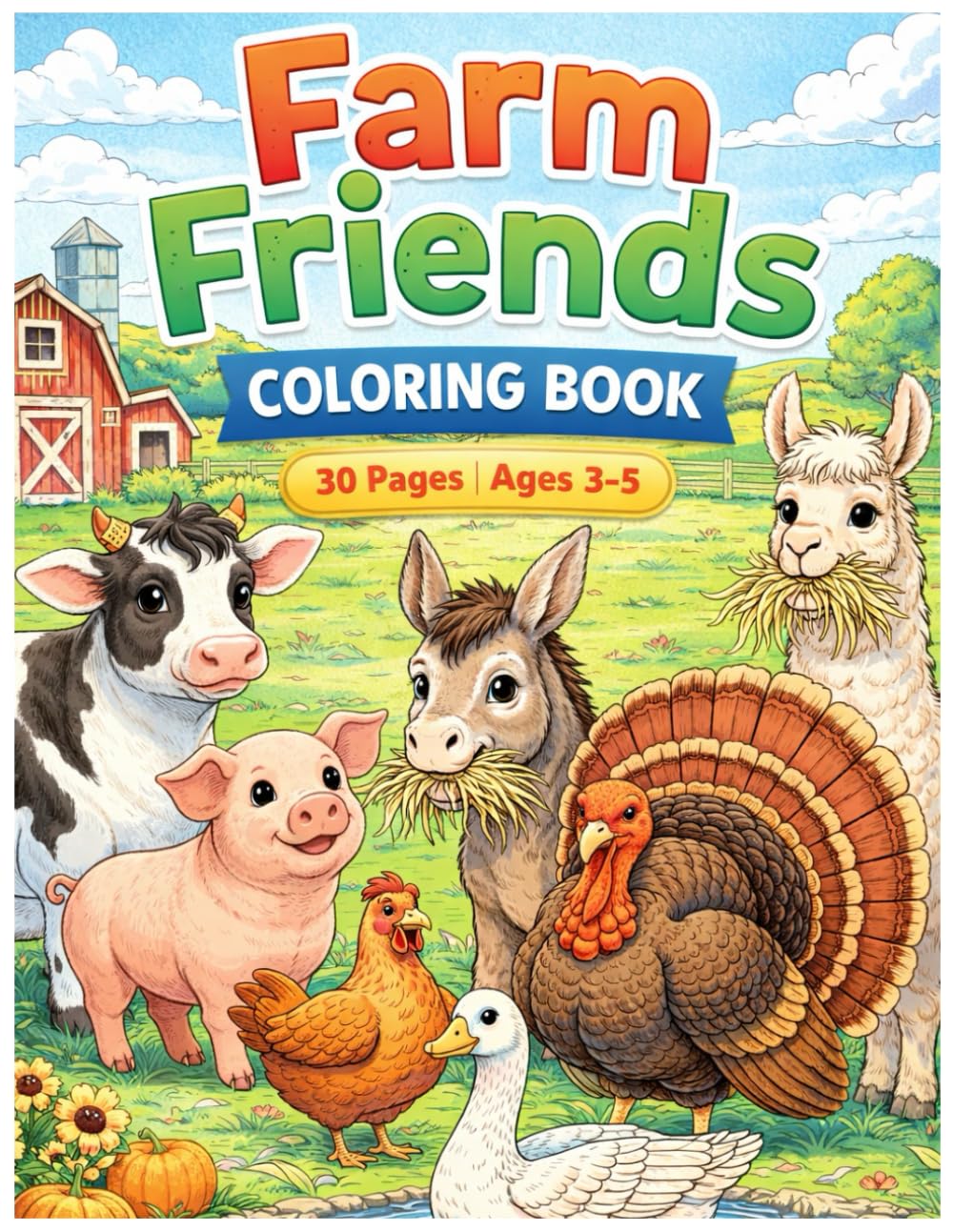 Farm Friends: Coloring Book