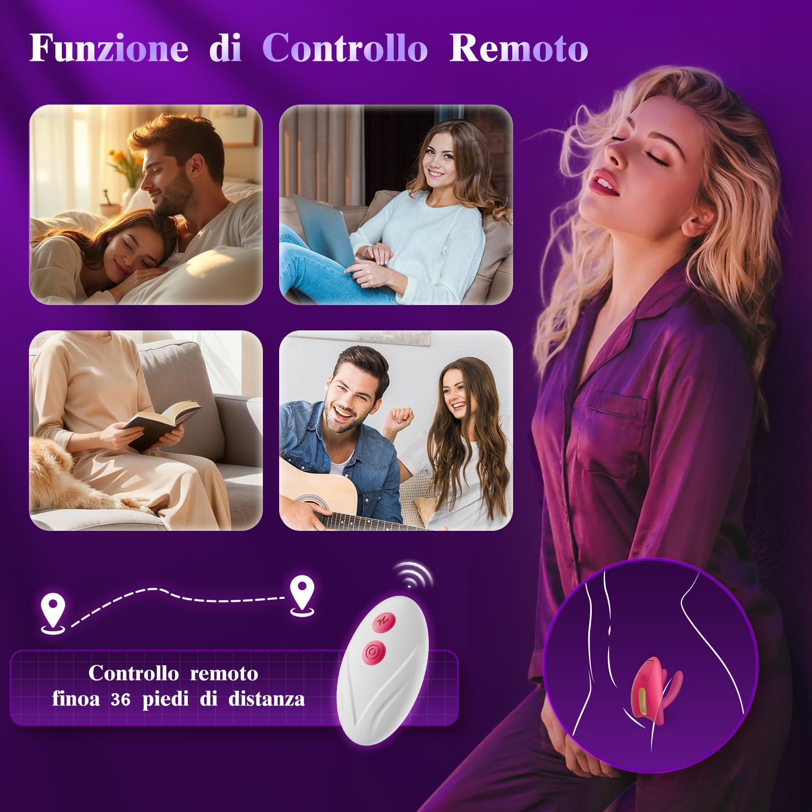 Vibratore per Donna Sex Toys Coppia,Vibratore per Donna professionale con APP Telecomando con 9 Modalità di Vibrazione, Vibratori Rabbit Vibratore Clitoride per Giocattolo Intimo per Coppie & Solo Uso