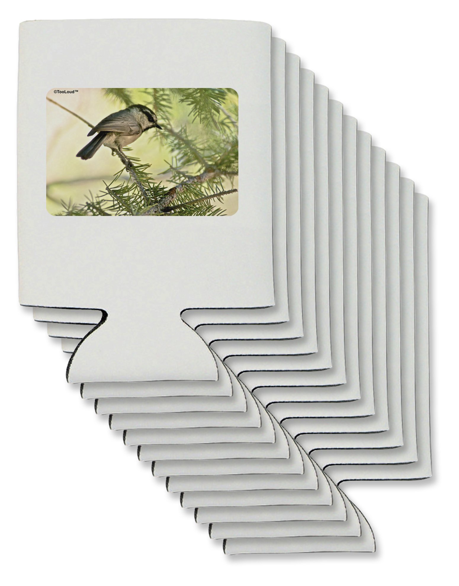 TooLoud CO Chickadee Can/Bottle Insulator Coolers - 12 Pieces