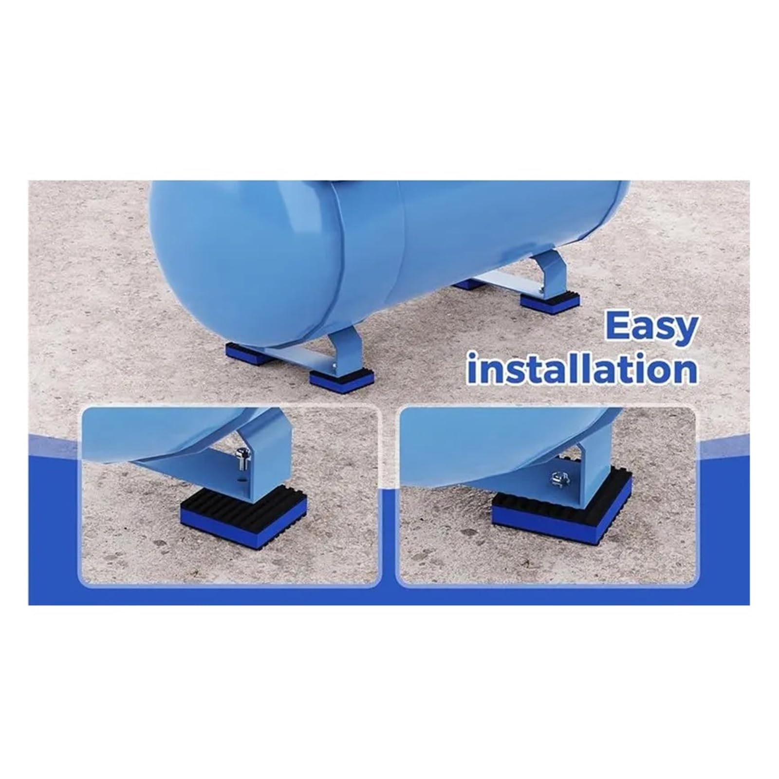 Coussinets Anti-vibrations, Coussinets D'amortissement Des Vibrations Mécaniques 2"X 2"X7/8", Coussinets D'isolation En Caoutchouc Robustes