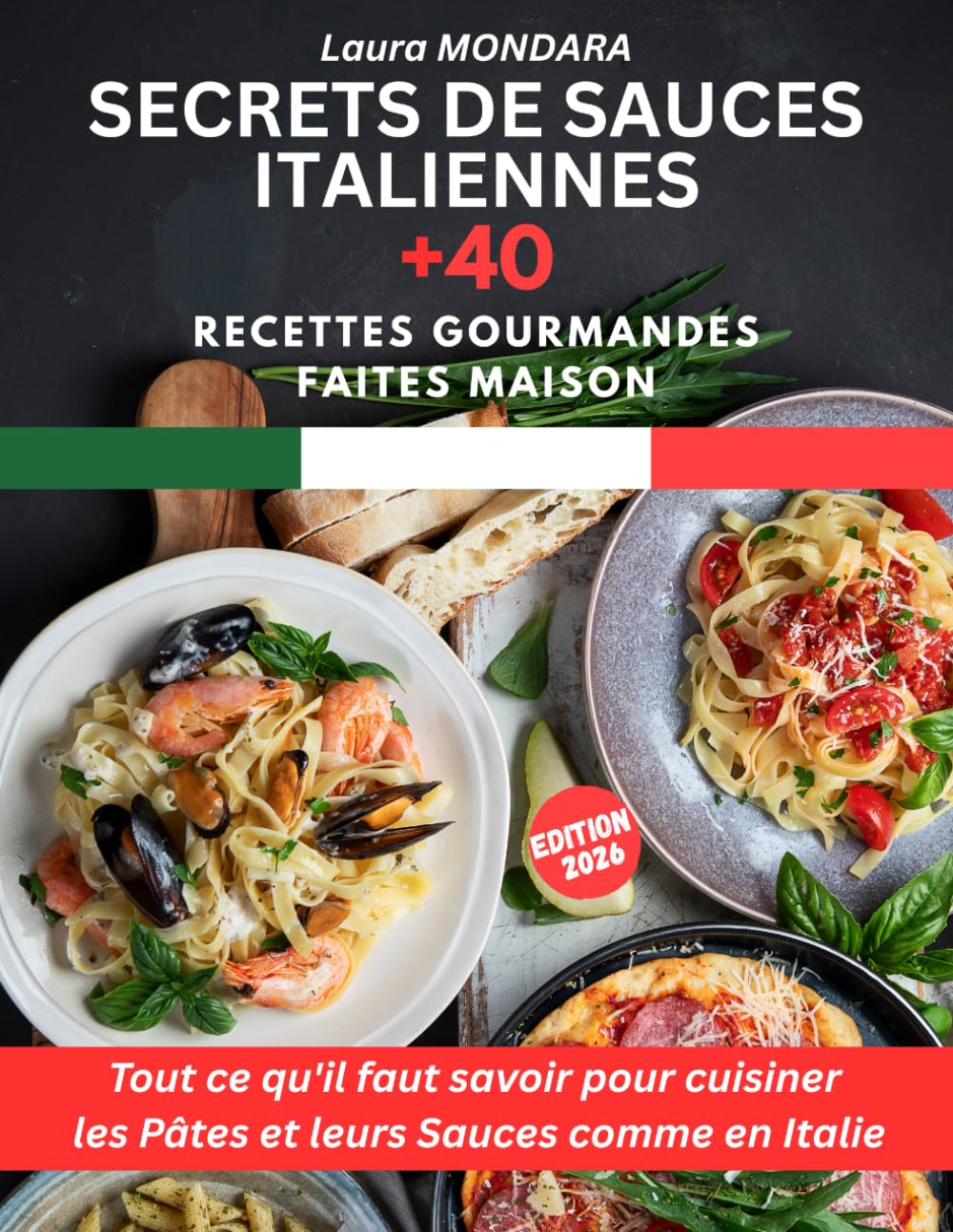 Secrets de Sauces Italiennes: Tout ce qu'il faut savoir pour cuisiner les Pâtes et leurs Sauces comme en Italie + 40 Recettes Gourmandes Faites Maison