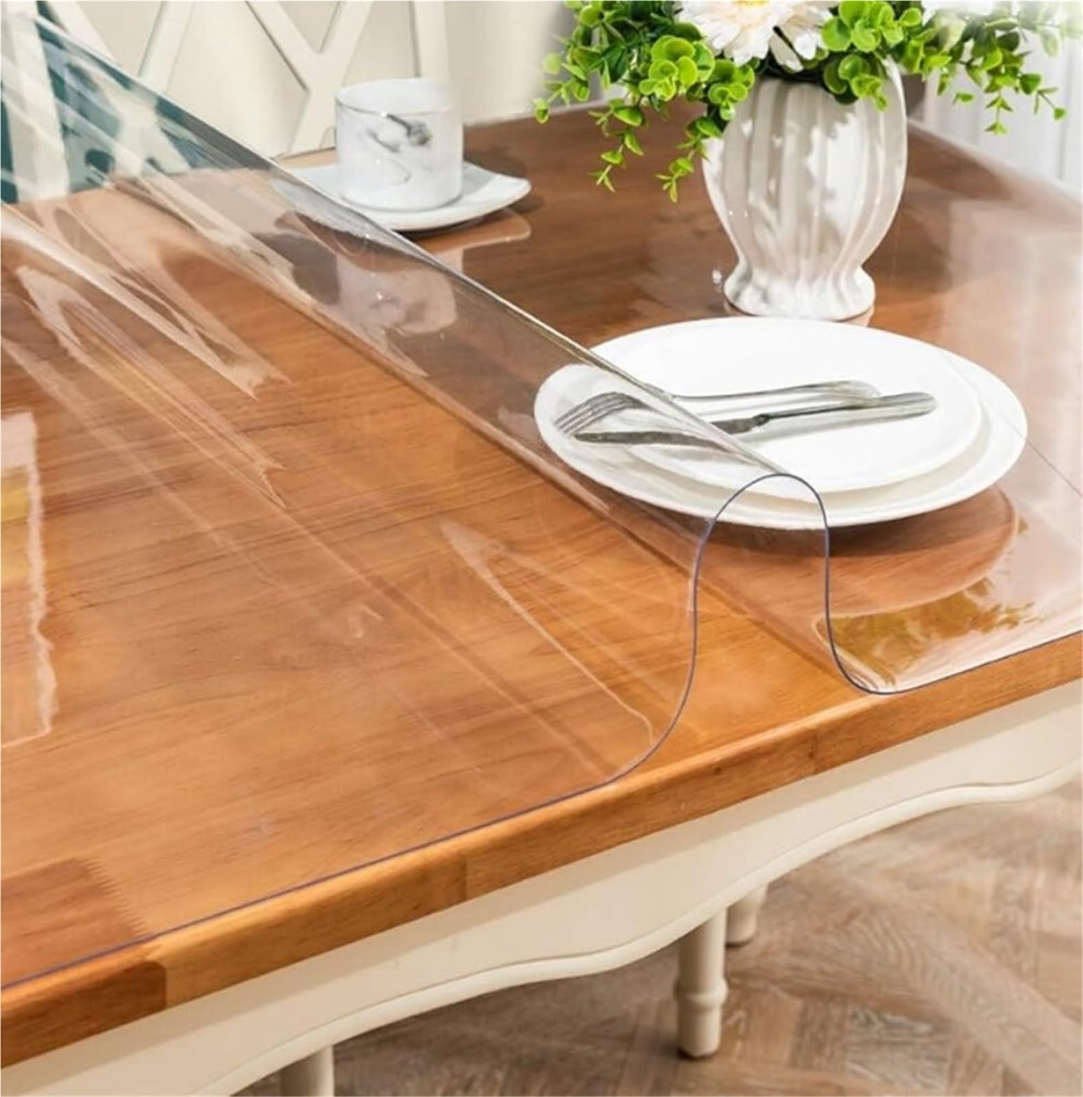 1 protezione trasparente for tavolo, for, copertura for in plastica, tappetino da scrivania, protettivo for per Tavolo da Pranzo(40x40inch)