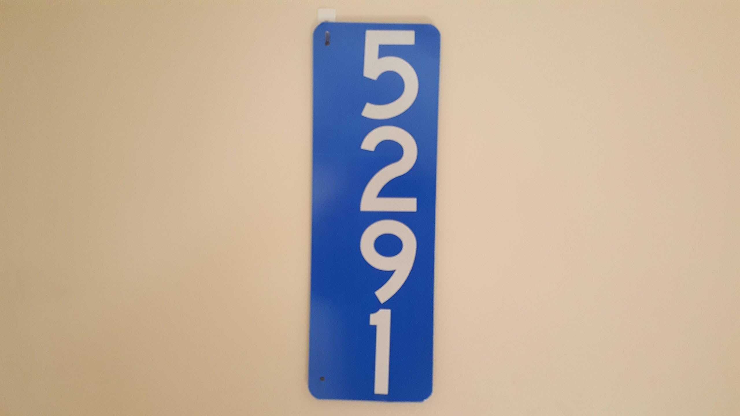 911 Blue Premium 3M Prismatic Reflective Address Mailbox Marker For Home Or Business Vertical Mg2 Signs Free Shipping
