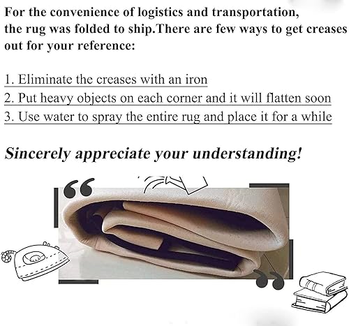 Miniatura 6 de Alfombra marroquí de ciervo negro para sala de estar, comedor, rústico, tribal, alfombra de cabaña, alfombras vintage para el hogar, oficina,