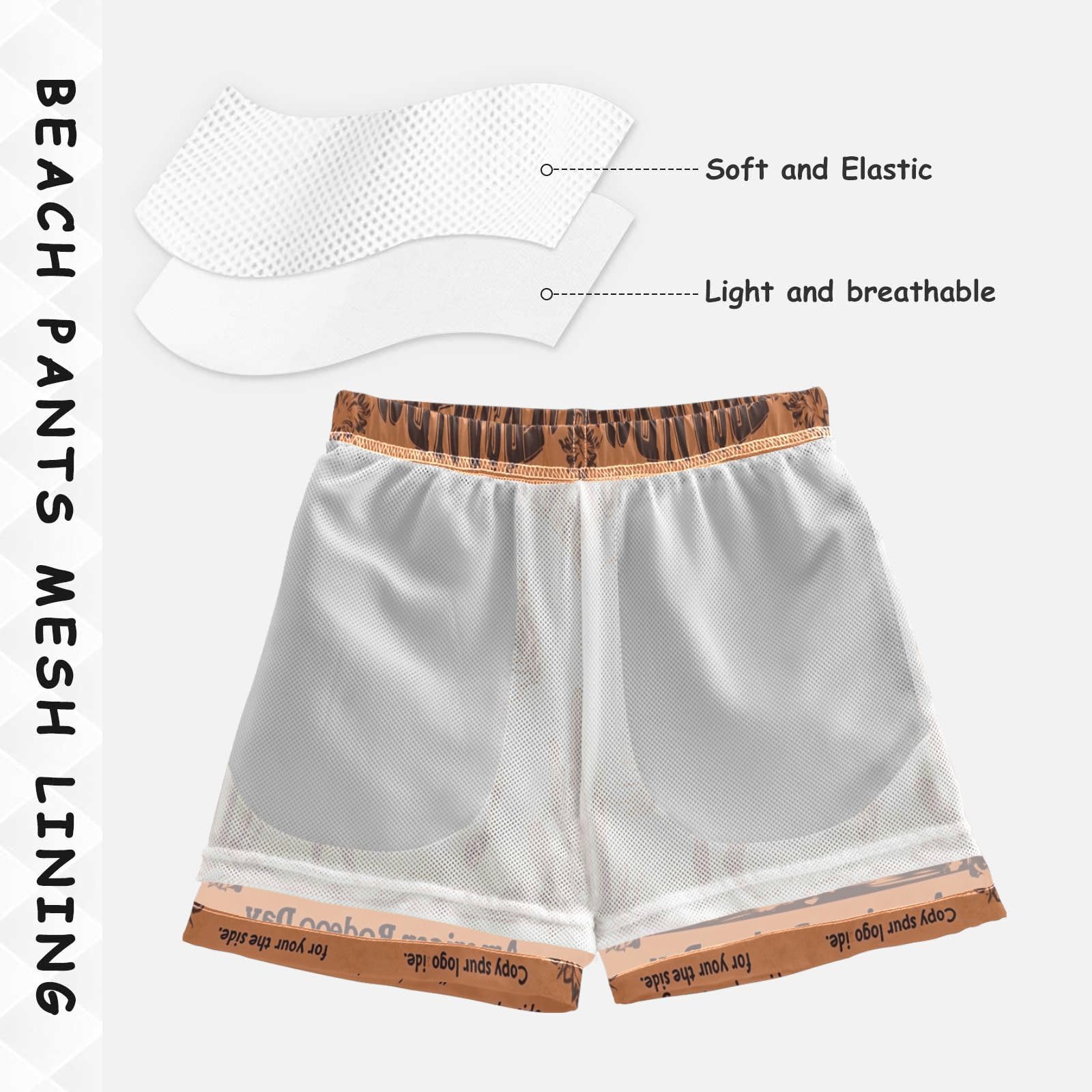 Traje de baño retro para niños, estilo vaquero, bañador para niños pequeños, pantalones cortos de playa, secado rápido, 2T