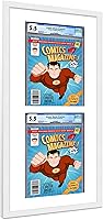 Vista 134 de Poster Palooza Marco de cómic con paspartú para 2 cómics CGC, CBCS o PGX Graded Comics – Marco de cómic negro para cómics de 8.125 x 13 pulgadas