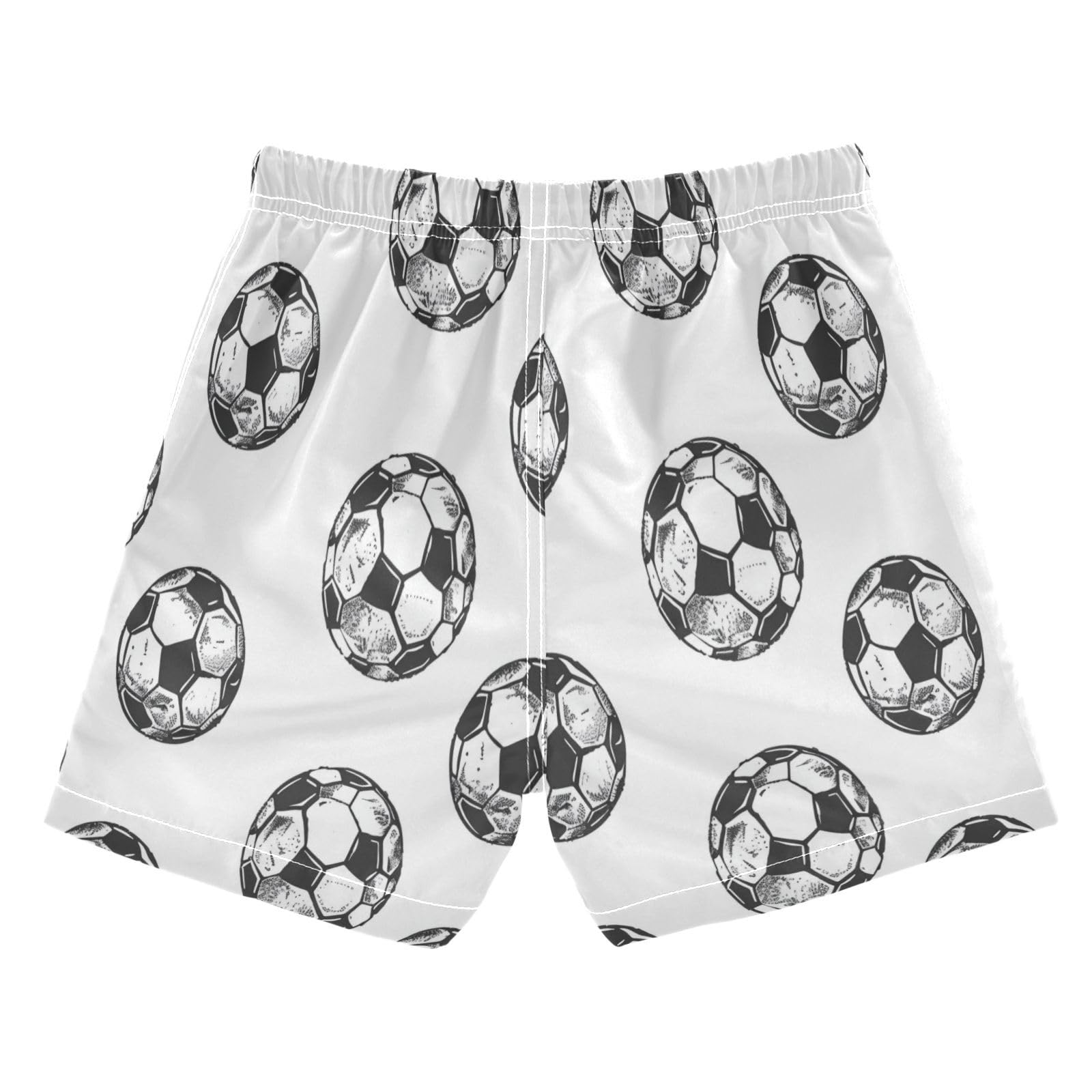 Boys Swim Trunks Toddler Swim Shorts Little Boys Swimwear Soccer Balls Bathing Suit Swimsuit Multi