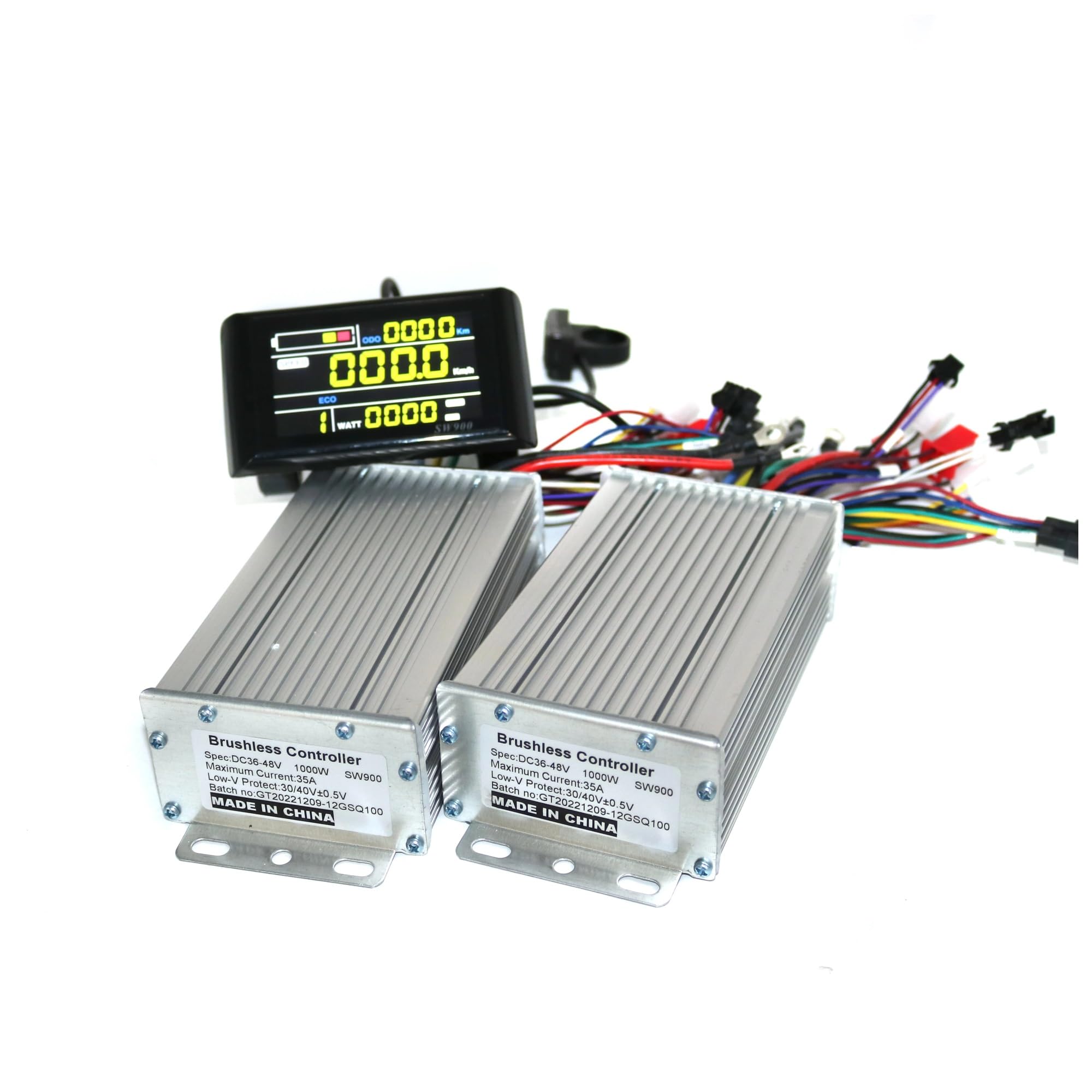 Sterownik silnika pojazdu elektrycznego, podwójny napęd 36 V/48 V60 V1000 W, 35 A, BLDC, kontroler skutera elektrycznego, rower elektryczny, 2 szt. bezszczotkowy kierowca prędkości i 1 szt