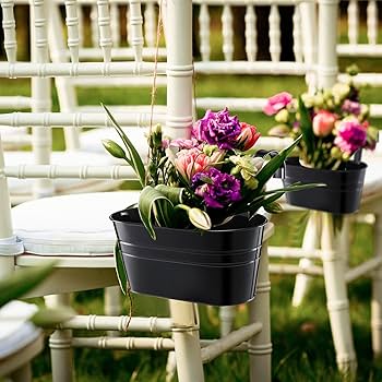 盆栽台・花台 Amazon.com: Zubebe 20 入金屬鐵掛花架陽台欄杆種植器水桶花盆附