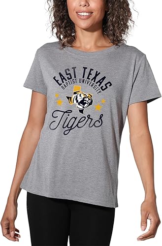 Miniatura 12 de Colección oficial de camisetas sueltas para mujer, diseño de mascota desgastada universitaria, jaspeado atlético