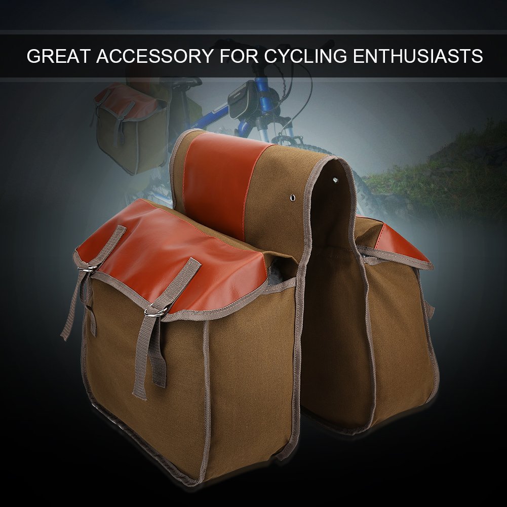 Tyenaza Borsa da Sella per Bici, Borsa da Sella per Bici, Borsa portaoggetti per Portapacchi Posteriore per Bici Sacchetti per Coda da Sella di Grande capacità Accessorio per Bicicletta