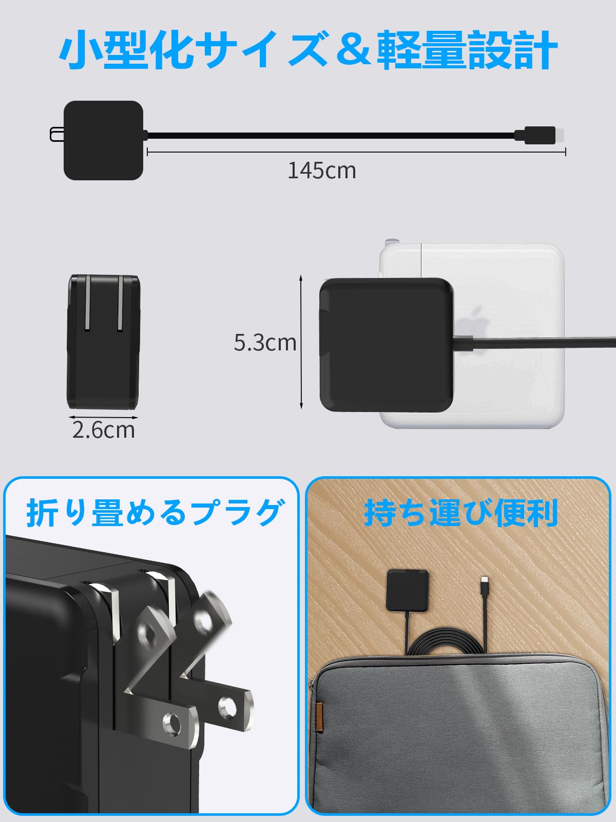 Amazon.co.jp: Macbook Pro 充電器 ノートパソコン タイプC 充電器 