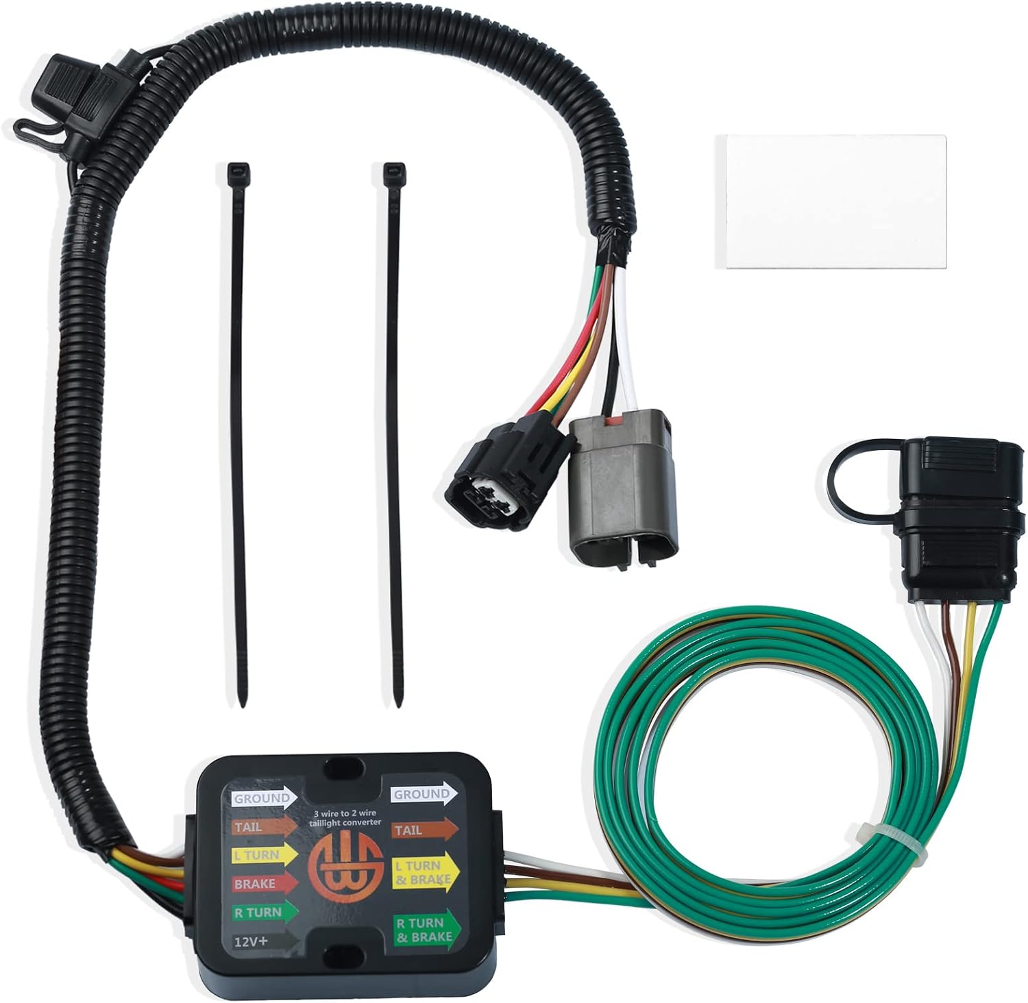 118269 4 Way Flat Trailer Tow Wiring Harness TOne