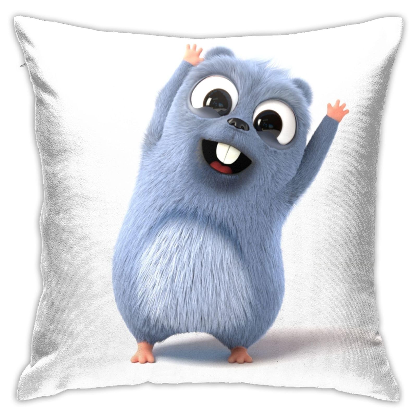 Lawenp Multicolored Pillowcase For Grizzly Bear And The Lemmings Tabodi Funny Throw Cute Pillow Case Linen Pillow Cover Cushion Case Home Decor - 18X18 Inch