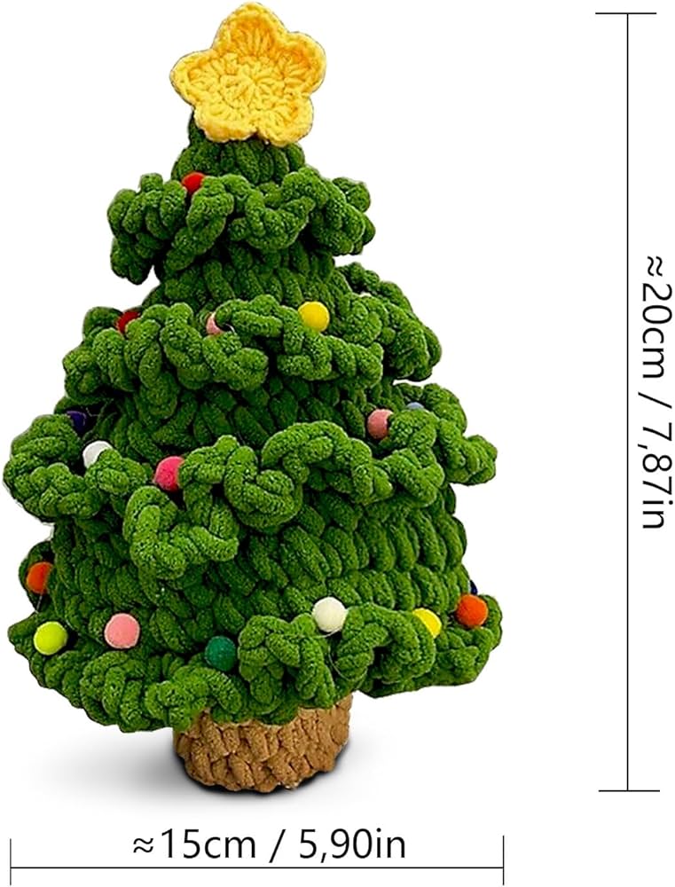Amazon.co.jp: クリスマスツリーかぎ針編みおもちゃ、編み物玩具