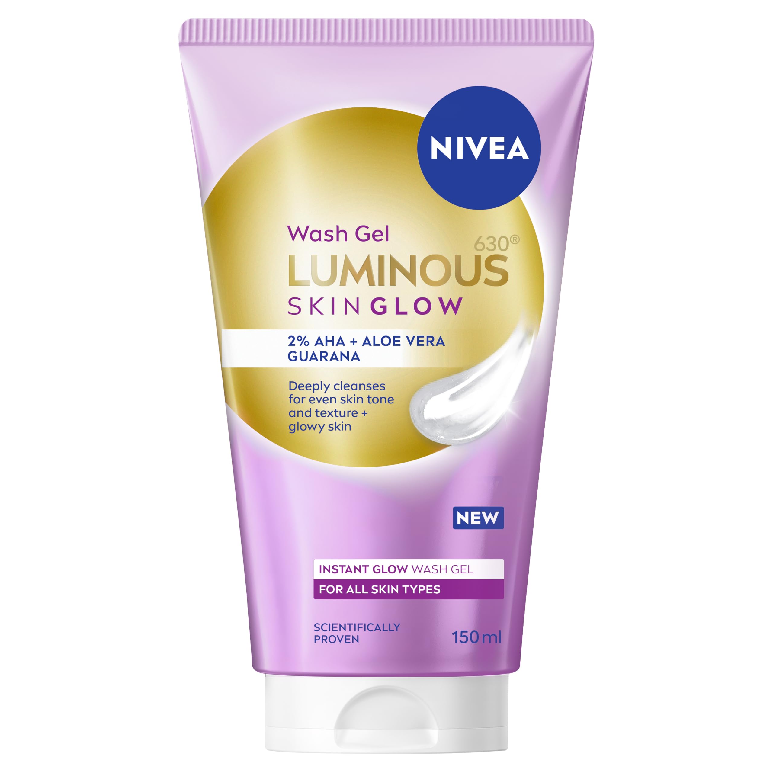 NIVEA LUMINOUS630 SKIN GLOW Face Wash Gel Cleanser 150ml​