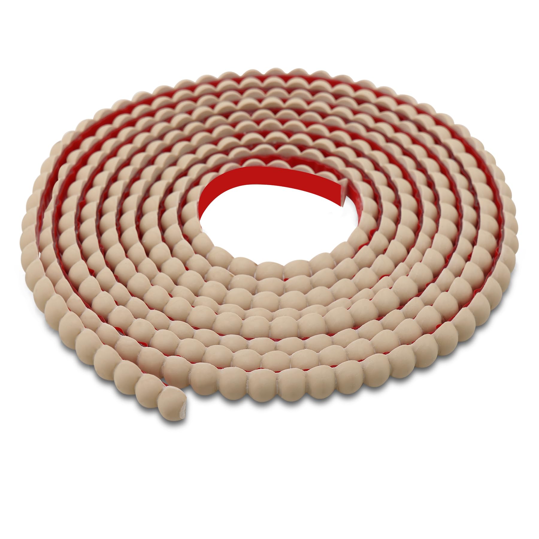 Trimold 3m x 1cm Peel and Stick Unfinished Beaded Trim - Easy to Paint, Flexible DIY Craft Molding for Mirror Frame, Backsplash, Wall, Door, Cabinet, Dresser, Shelf